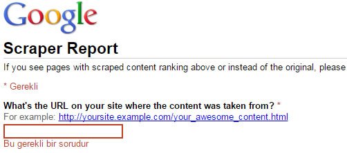 Google’ye Site Şikayet Etmek